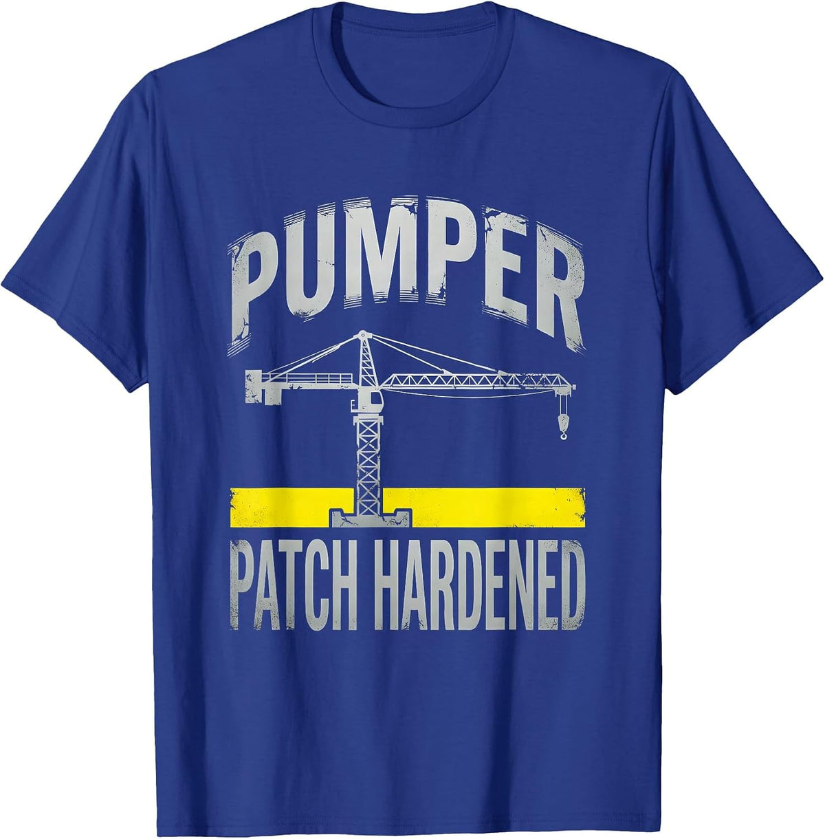 Pumper Patch Hardened Oilfield Worker Rugged Occupational T-Shirt - Royal Blue
