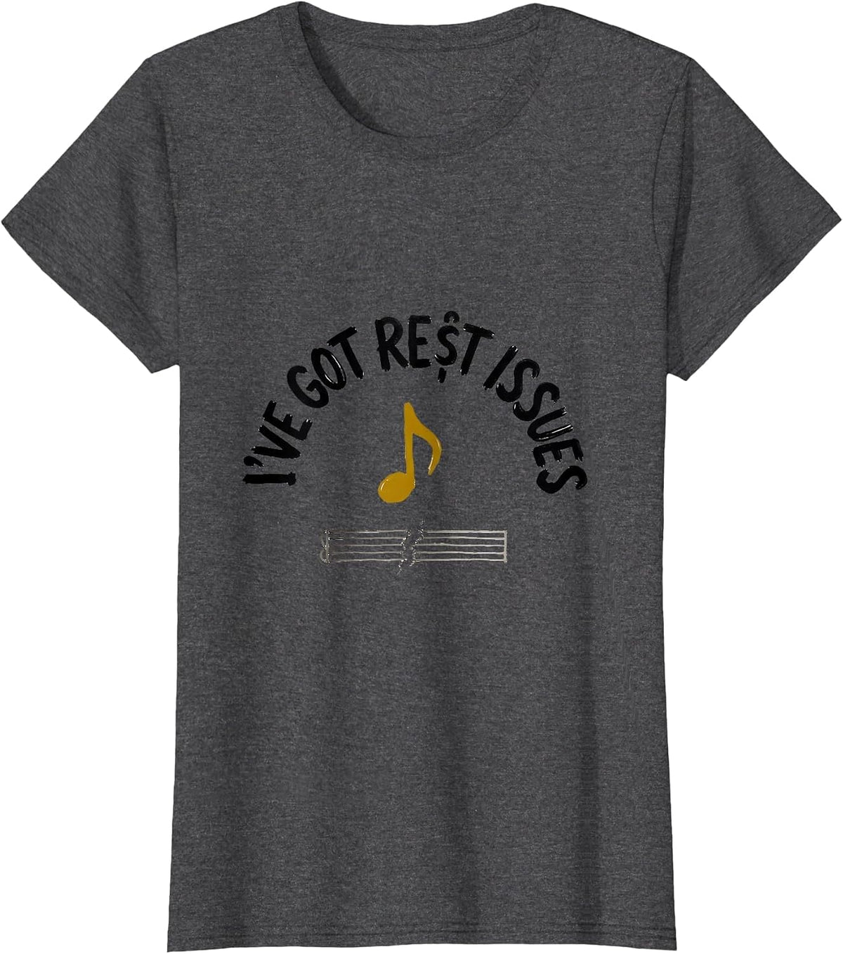 Women's I've Got Rest Issues Funny Sarcastic Teacher Back To School T-Shirt - Dark Heather Grey