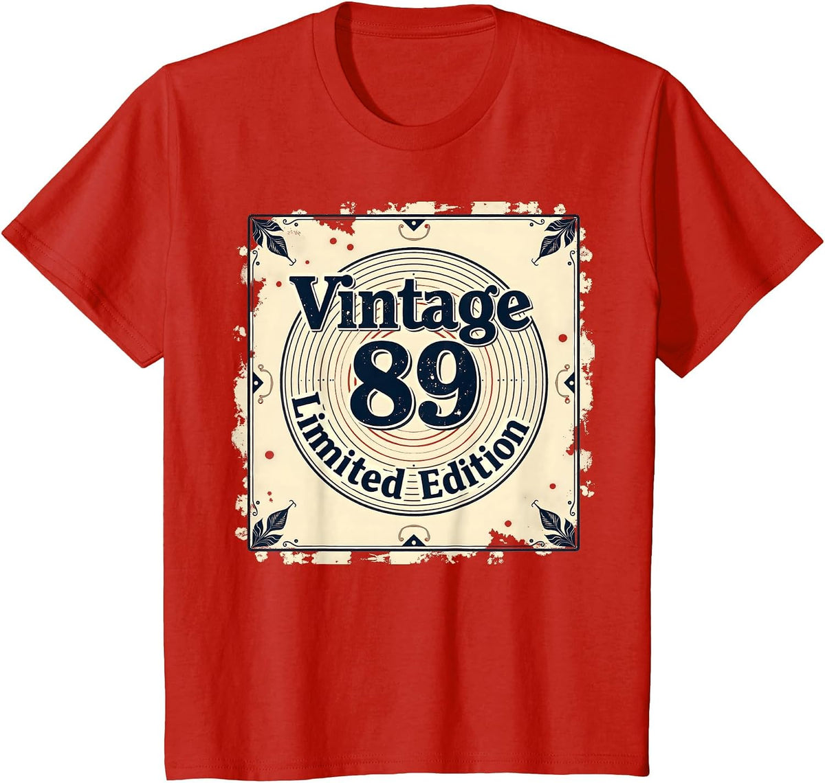 Mademark Birthday - 30s (31-39) T-Shirt - Red-vintage 89 Limited Edition Birthday Gift Retro Nostalgia