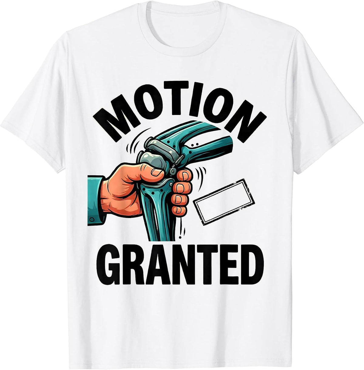 Men's Motion Granted Cartoon Massage Therapist Physical Therapy T-Shirt - White
