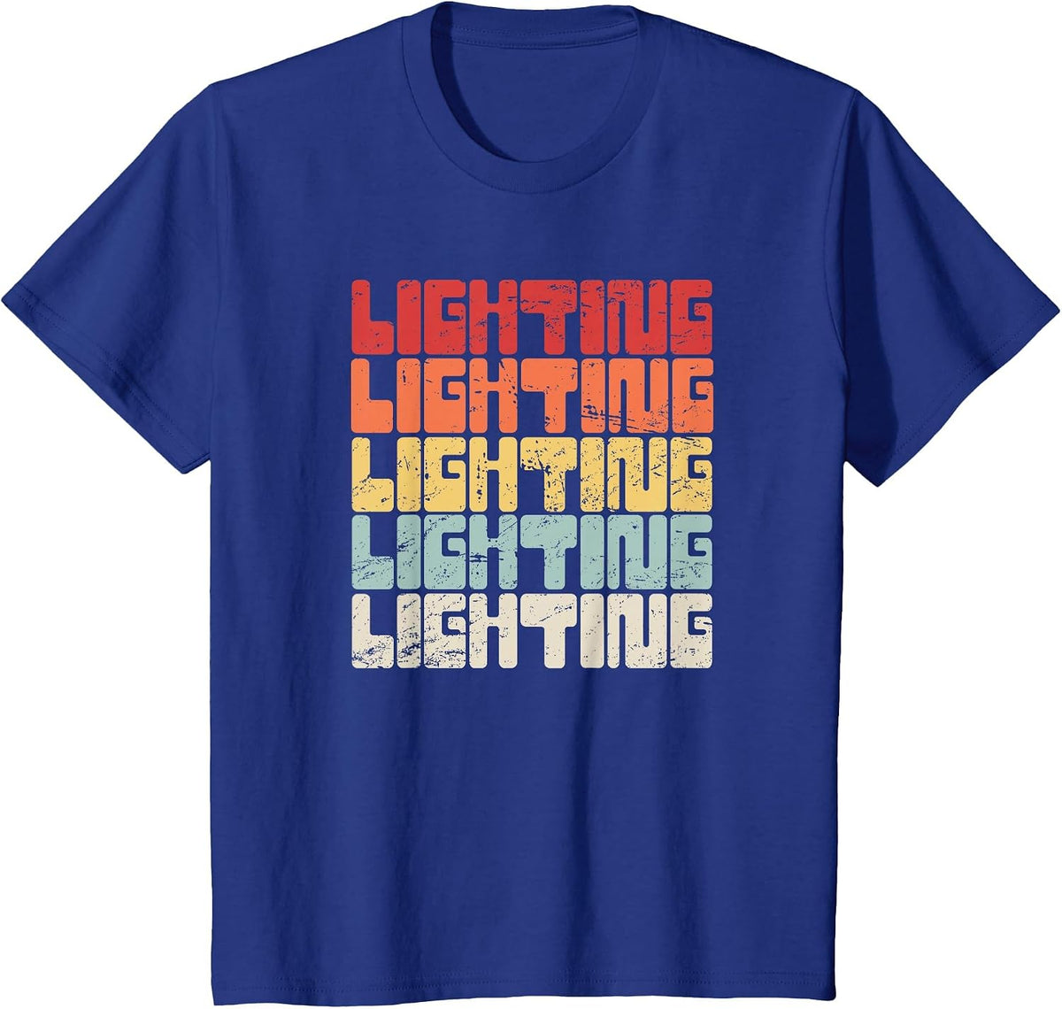 Vintage Theater & Stage Lighting LD/Lighting Designer T-Shirt - Royal Blue