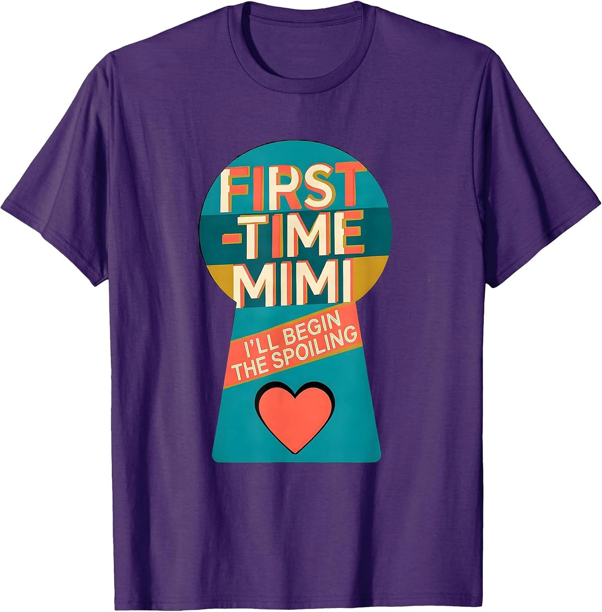 First-Time Mimi I’ll Begin The Spoiling Grandma Gift T-Shirt - Purple