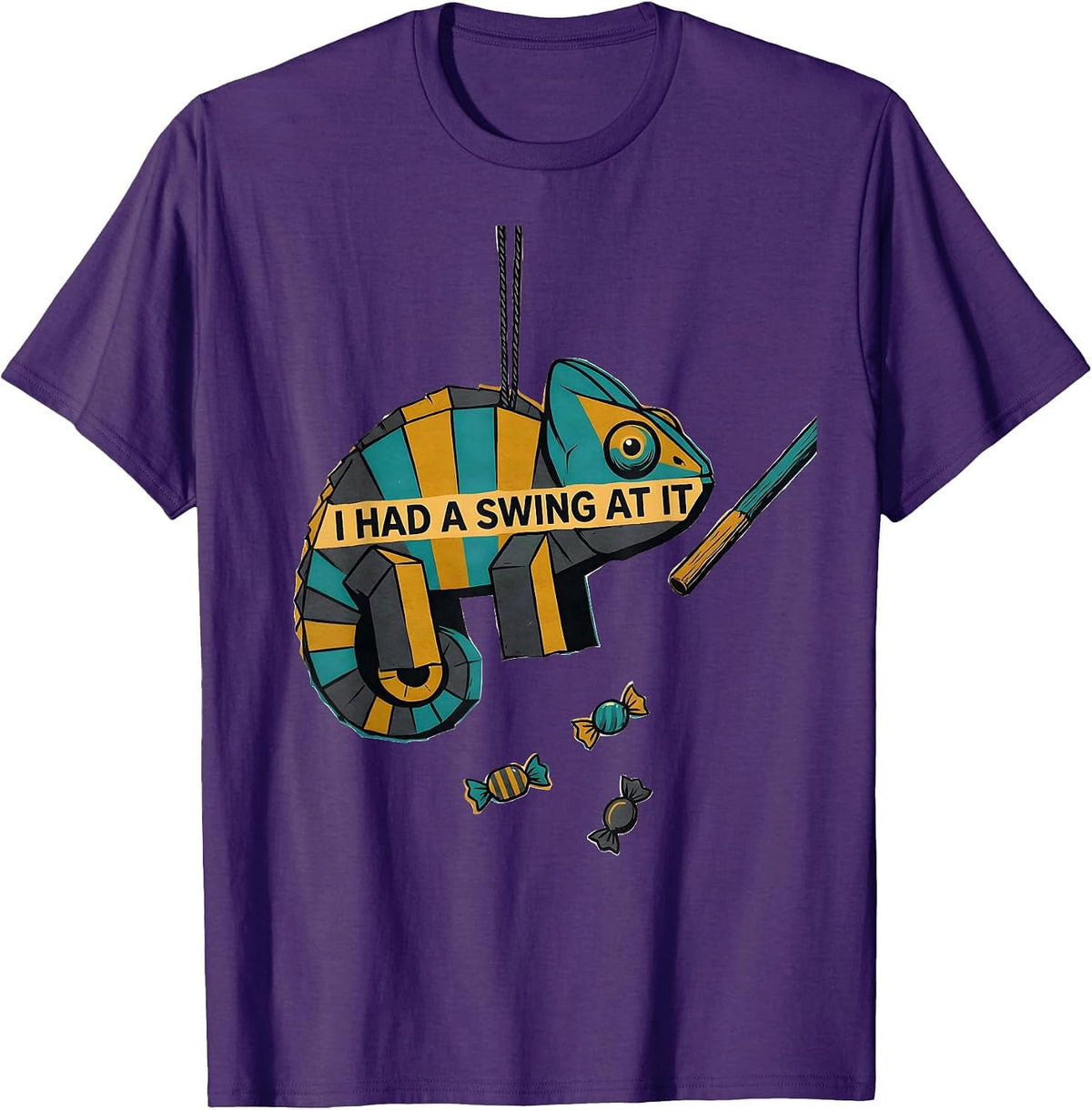 I Had A Swing At It Funny Cinco De Mayo Party Costume T-Shirt - Purple