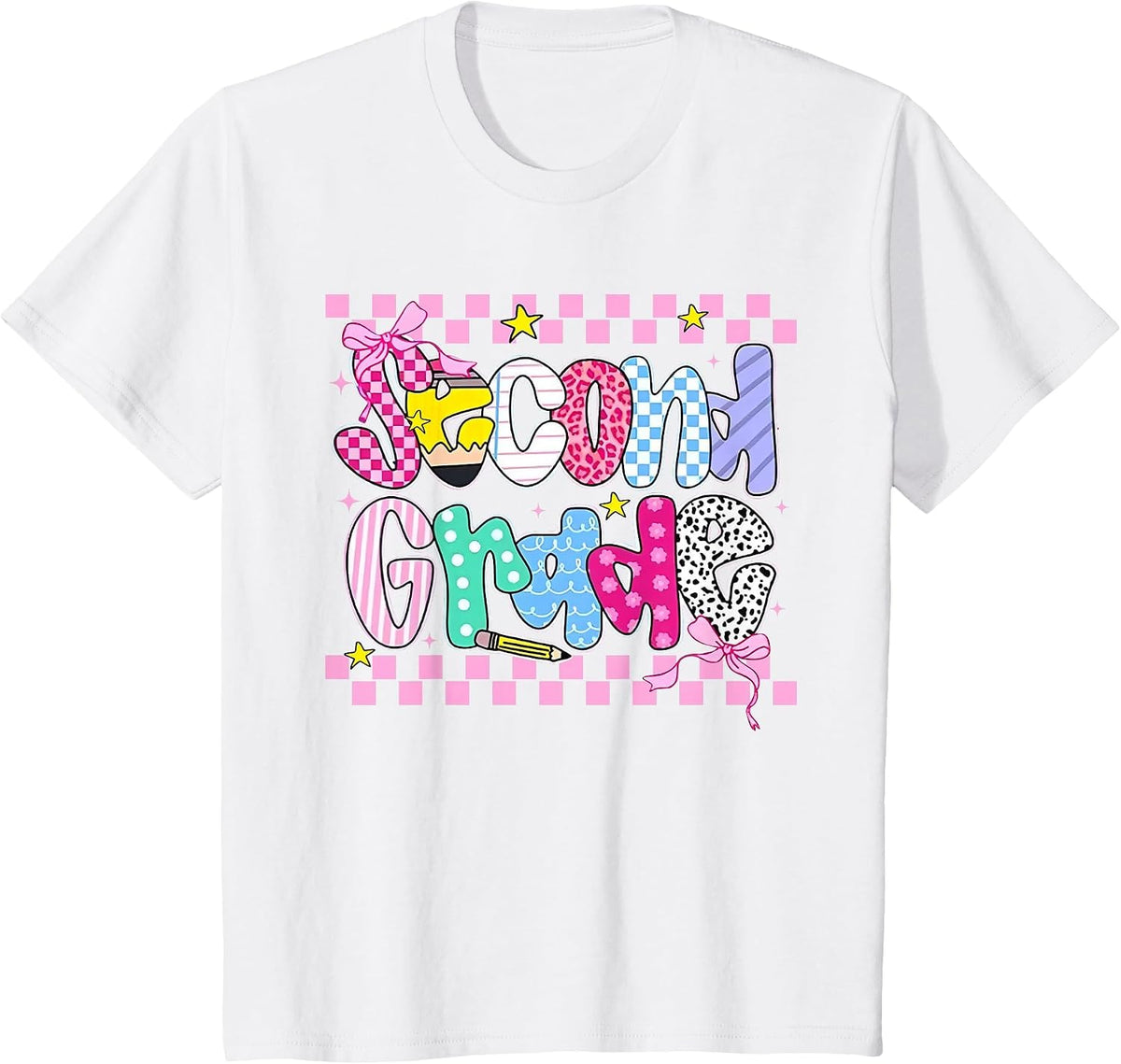 Back to School Hello Second Grade Team 2nd Grade Boy Girl T-Shirt - White