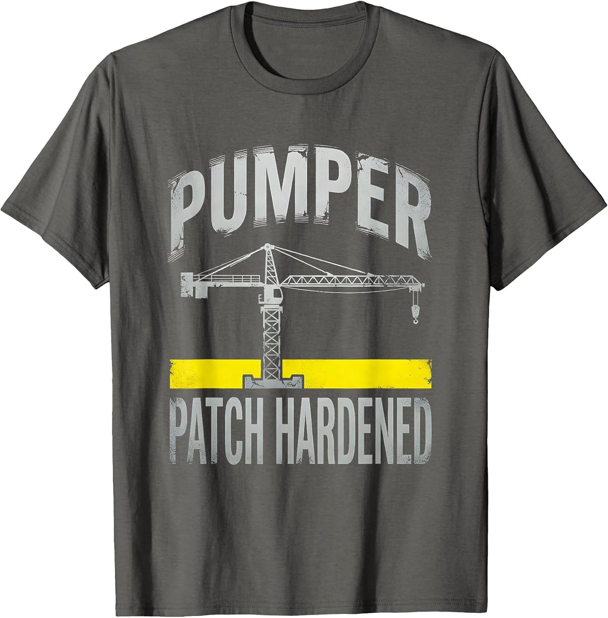 Pumper Patch Hardened Oilfield Worker Rugged Occupational T-Shirt - Asphalt Grey