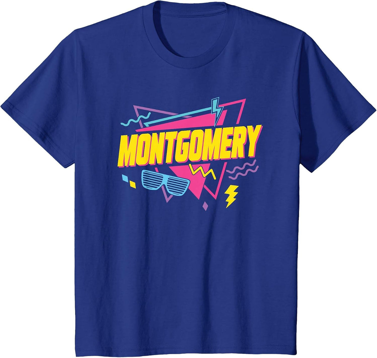 80s Montgomery T-Shirt - Royal Blue
