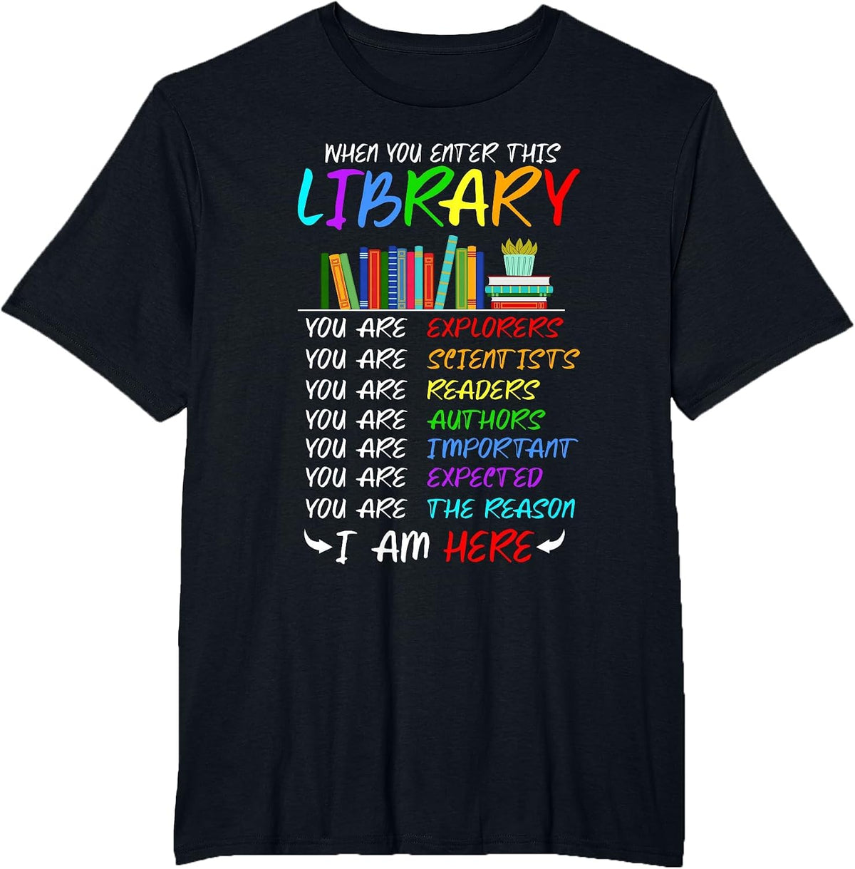 Retro Librarian Book Reader Library Book Reading T-Shirt - Black