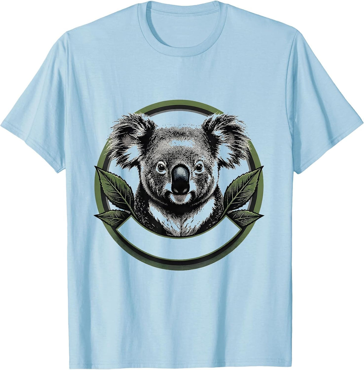Men's Koala Tea Lover Cute Animal Pun Humor T-Shirt - Baby Blue