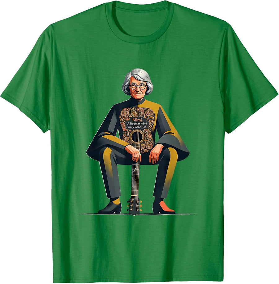 Men's Mimi — A Regular Mimi, Only Groovier Midcentury Modern T-Shirt - Kelly Green