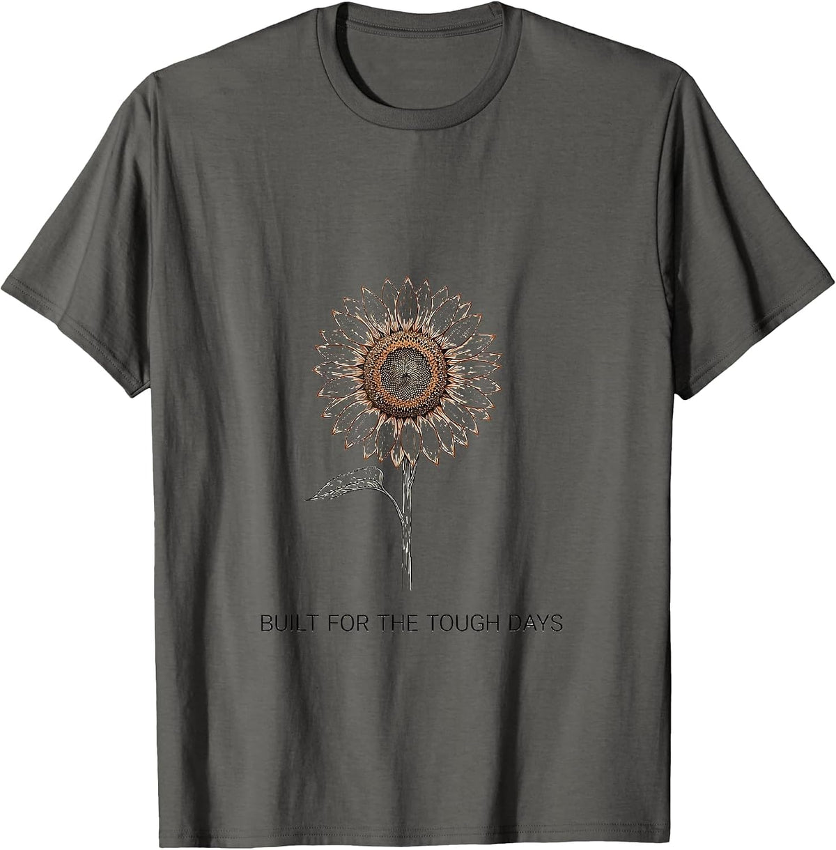 Built for the Tough Days Sped Teacher Design T-Shirt - Asphalt Grey