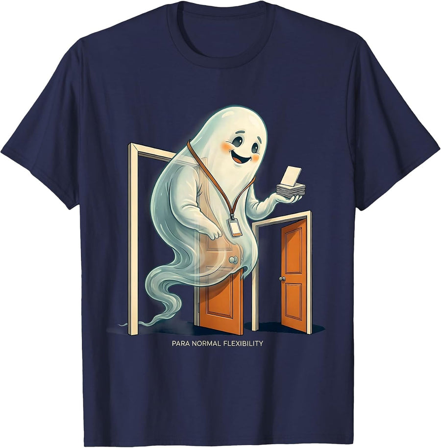Para Normal Flexibility Funny Paraprofessional Halloween T-Shirt - Navy Blue
