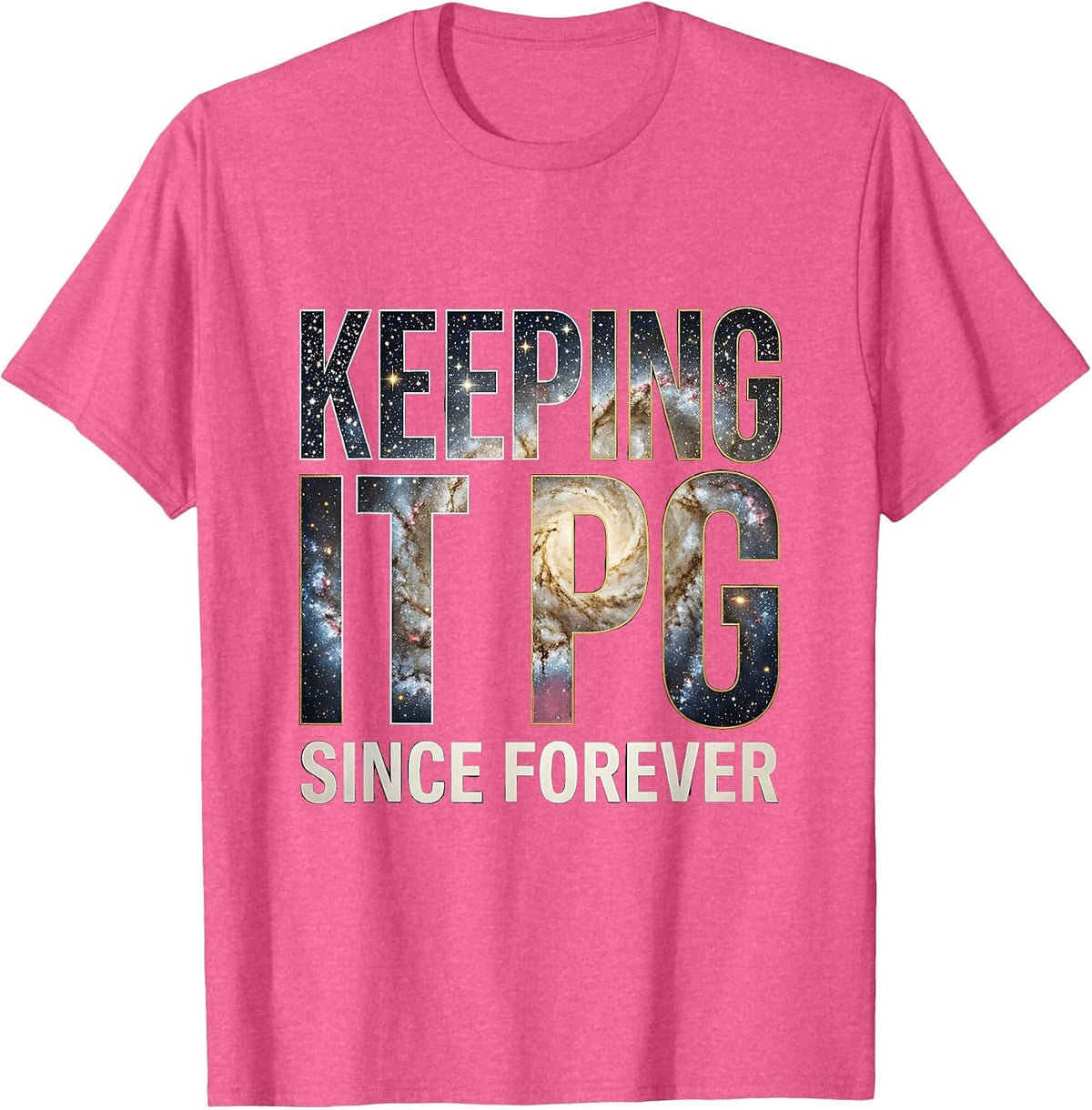 Keeping It PG Since Forever Middle School Teacher T-Shirt - Pink Heather