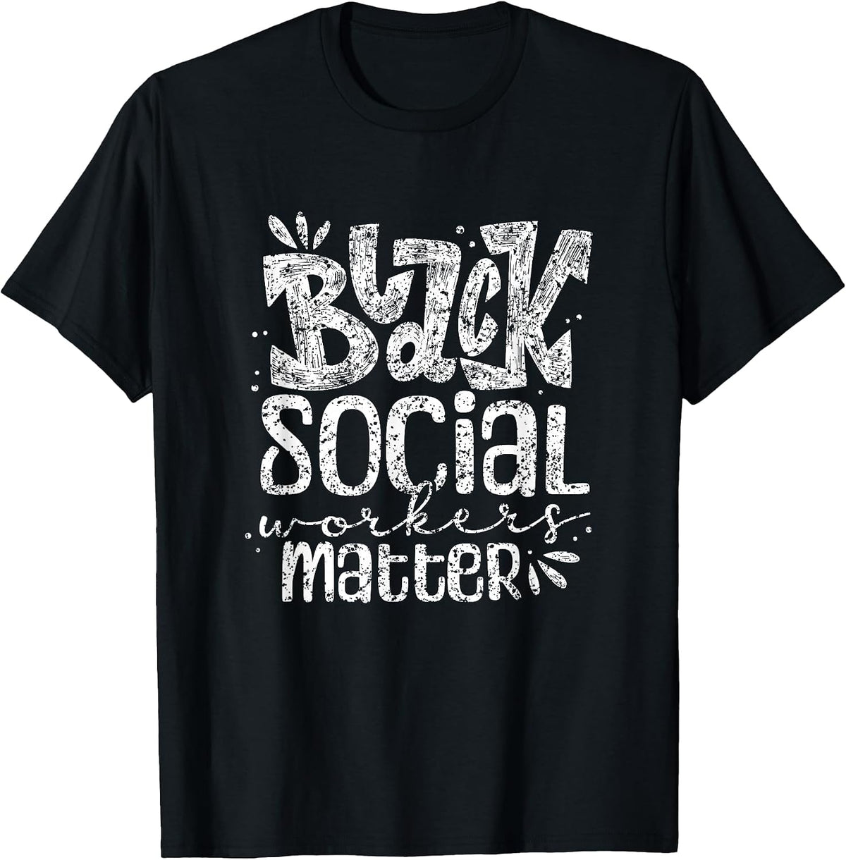 Black Social Workers are Important Black Social Work T-Shirt, Men, Black, Small - As Pictured