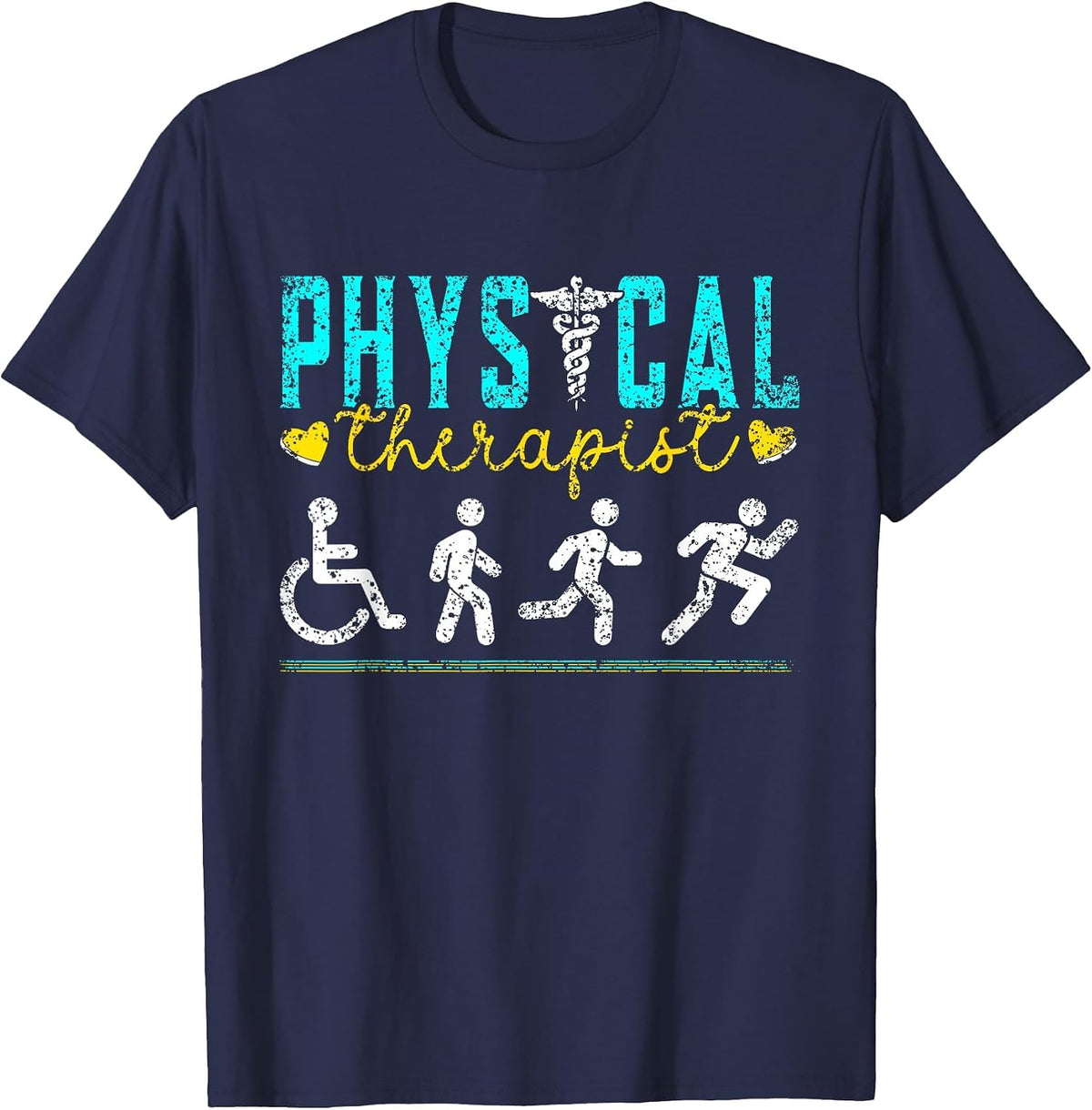 Physiotherapist Physio Physiotherapy Profession Physiotherapist T-Shirt - Navy Blue