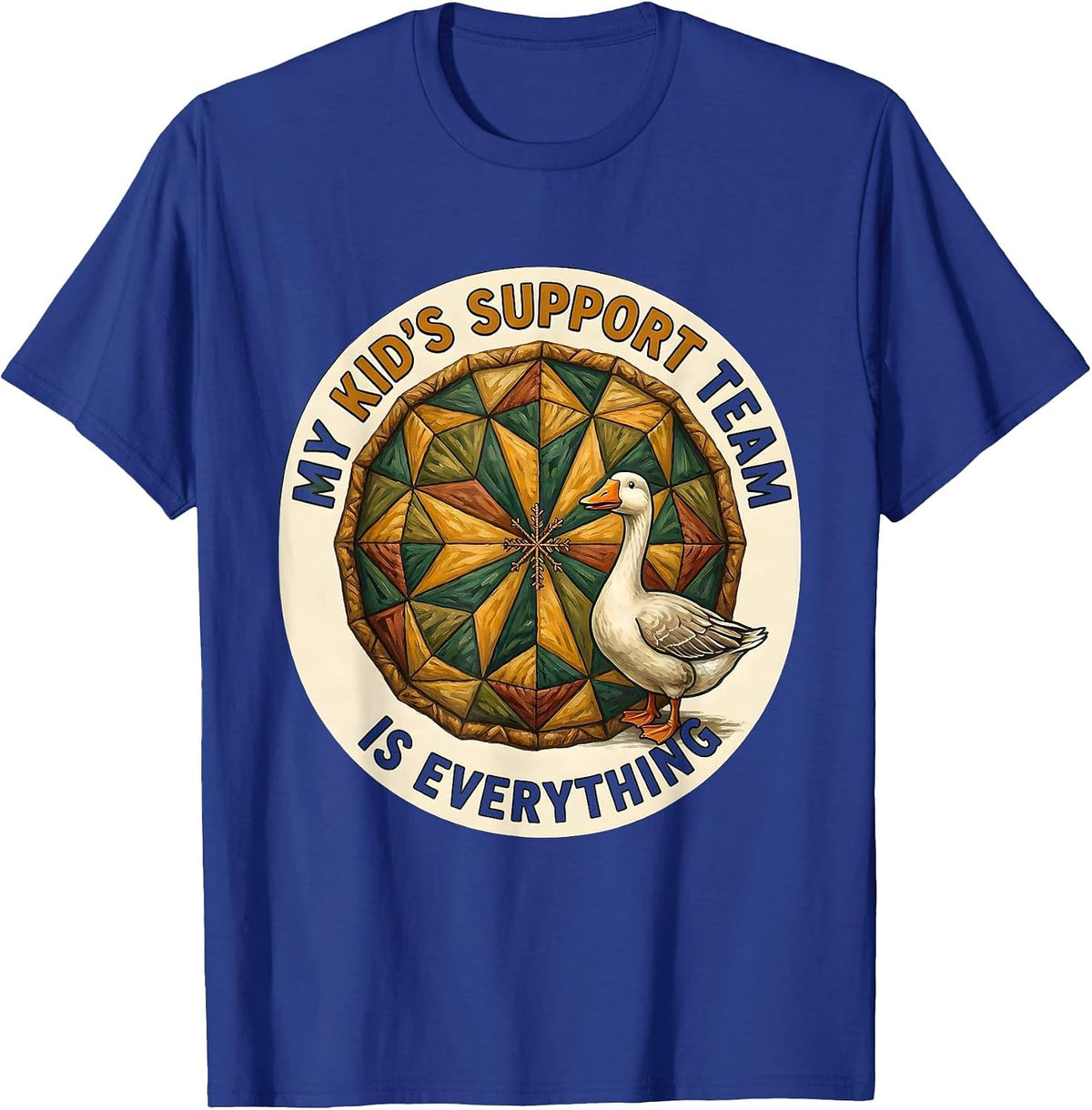 Men's My Kid's Support Team Is Everything Funny Special Education T-Shirt - Royal Blue