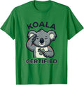 Men's Koala Certified Cute Koala Lover Novelty Humor Gift T-Shirt - Kelly Green