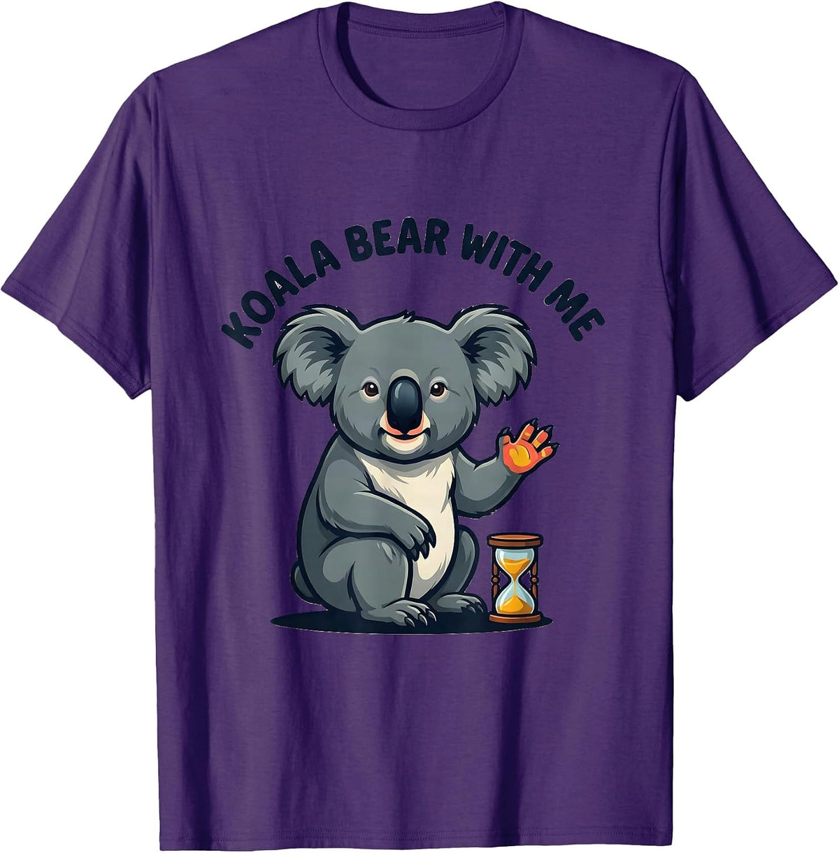 Men's Koala Bear With Me Funny Koala Lover Animal Humor T-Shirt - Purple