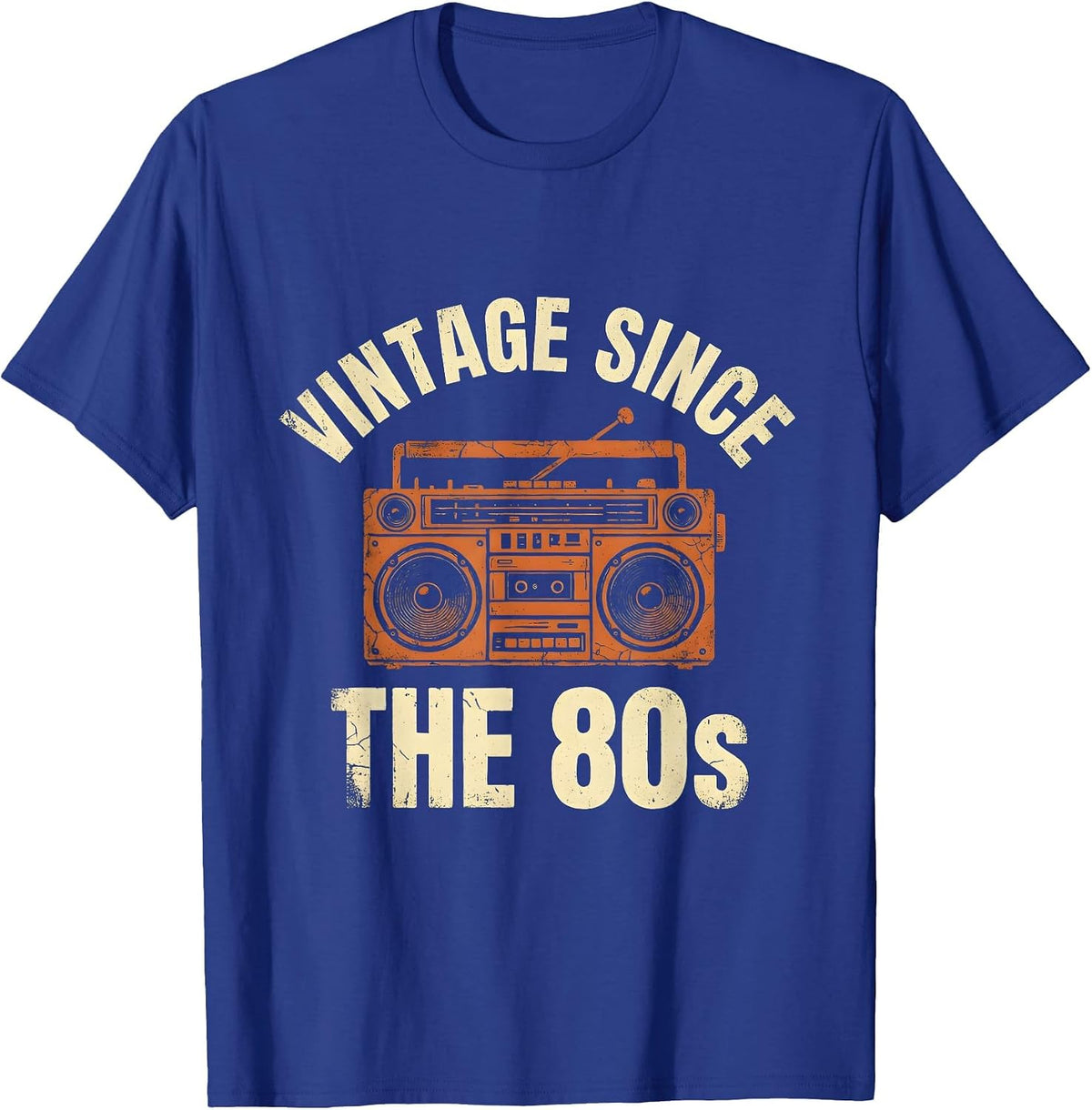 Vintage Since The 80s Retro Men's Design T-Shirt - Royal Blue