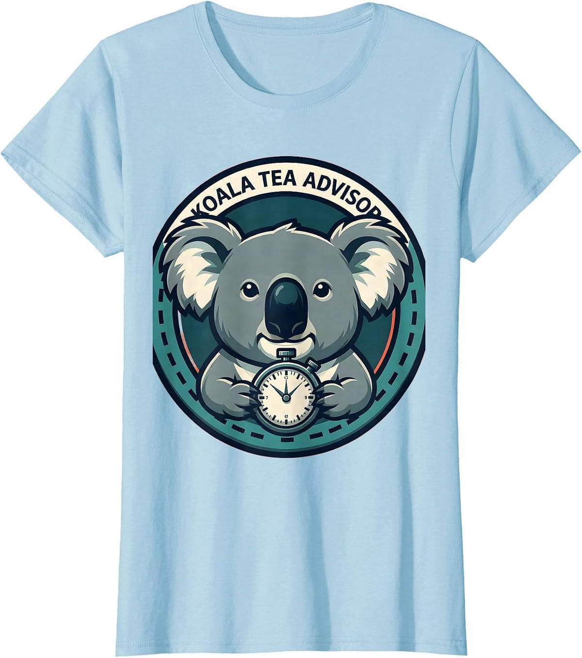 Women's Koala Tea Advisor Funny Koala Lover Cute Animal Humor T-Shirt - Baby Blue