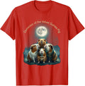 Men's Dominion of the Velvet Guinea Pig Funny Guinea Pig Lover T-Shirt - Red