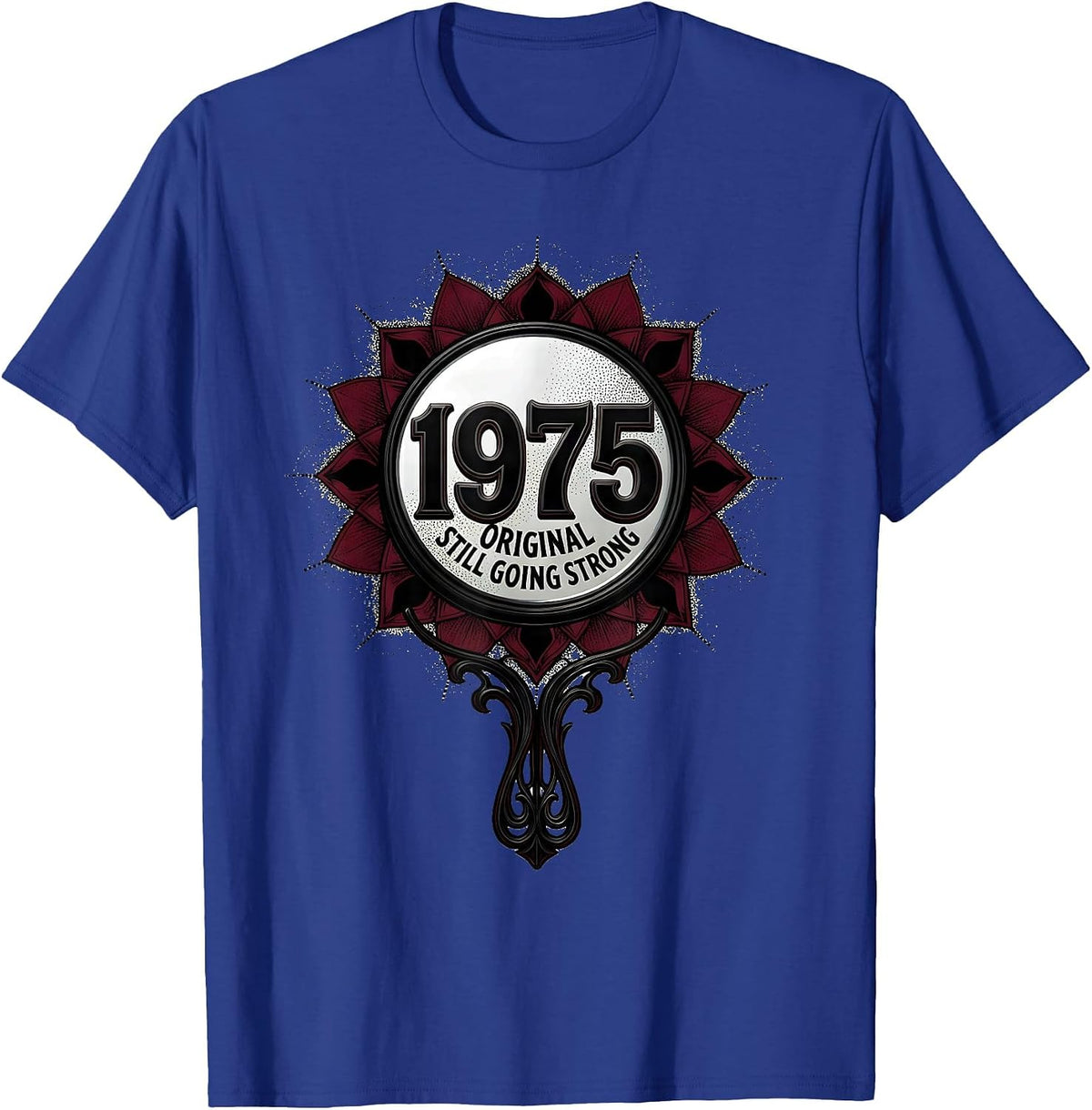 Men's 1975 Original Still Going Strong Vintage Design T-Shirt - Royal Blue