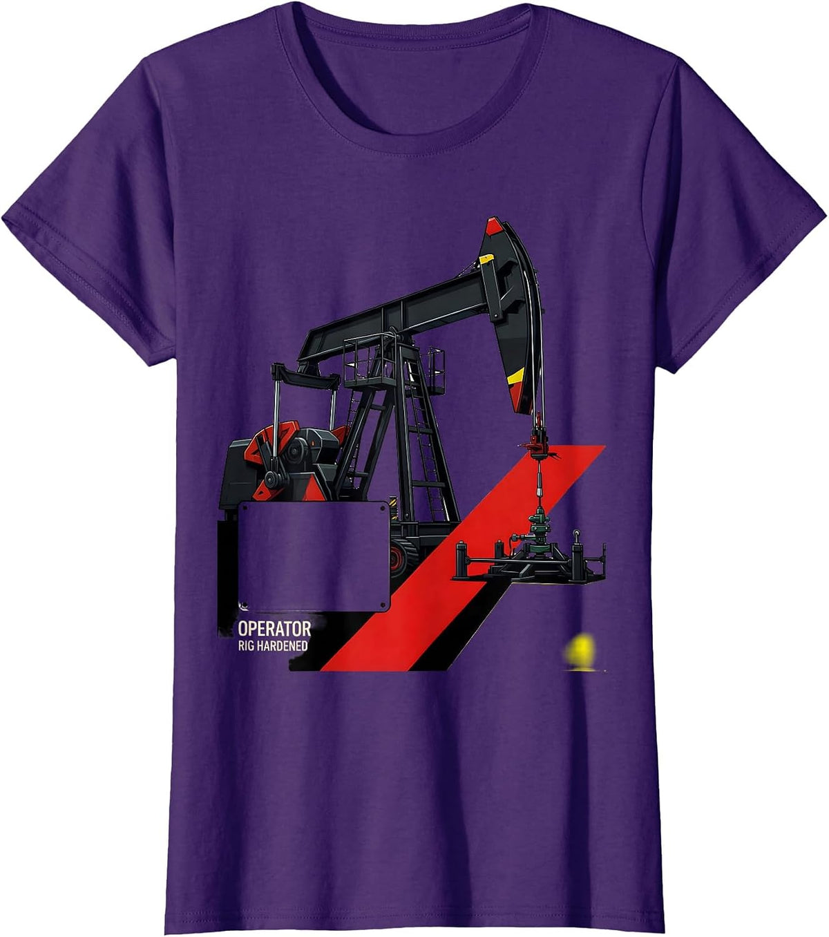Women's Operator, Rig Hardened Racing Livery Oilfield Worker Gift T-Shirt - Purple