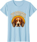 Women's The Cavalier's Lap Governor Retro 70s Dog Owner Humor T-Shirt - Baby Blue