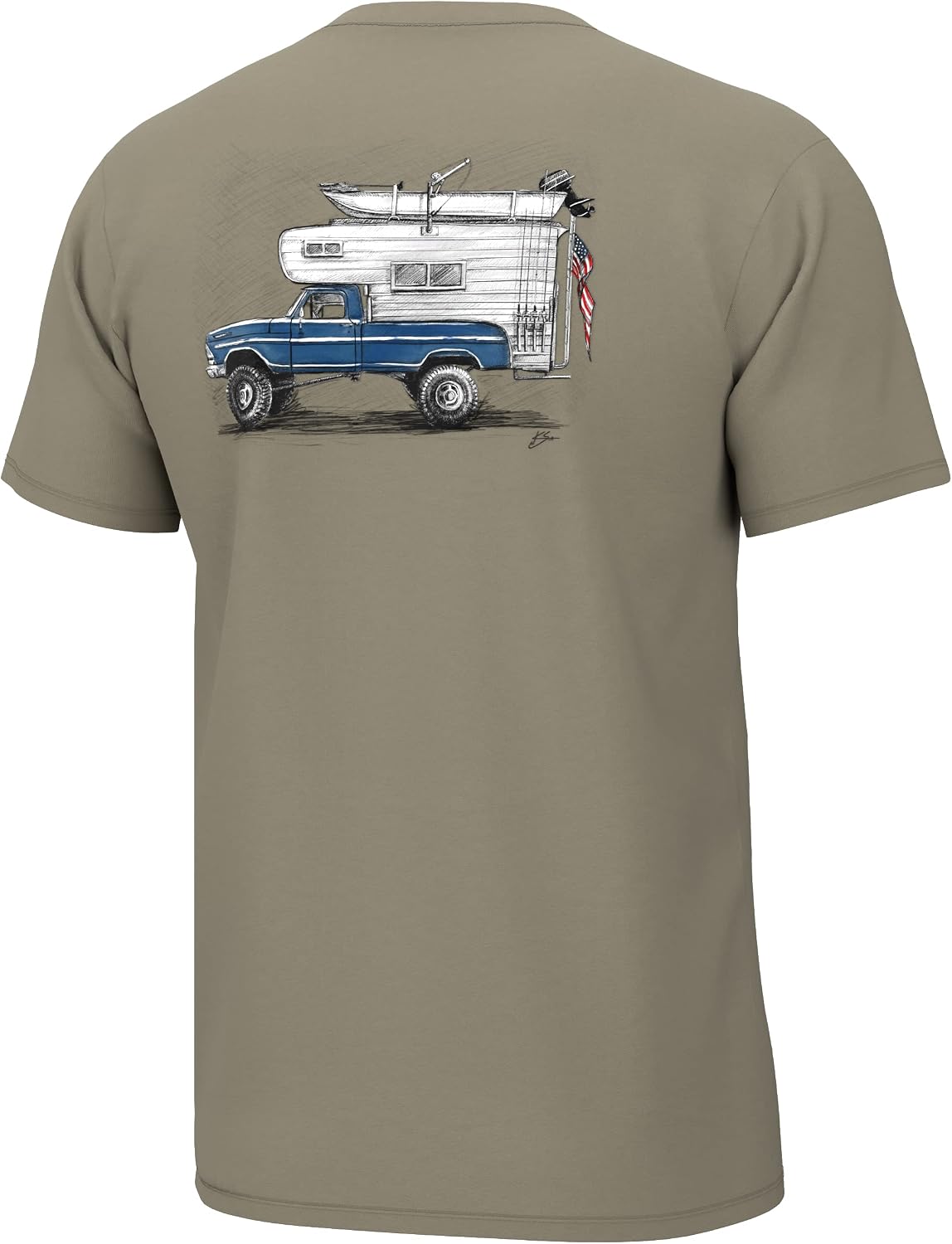 HUK Men's Kc Scott Short Sleeve Tee, Performance Fishing T-Shirt - Limitless - Overland Trek