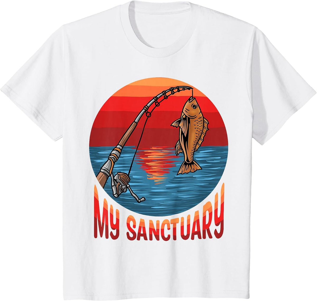 Fisherman Funny Fishing T-Shirt - White