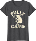 Women's Fully Koalafied Funny Koala Lover Pun Animal Humor T-Shirt - Dark Heather Grey