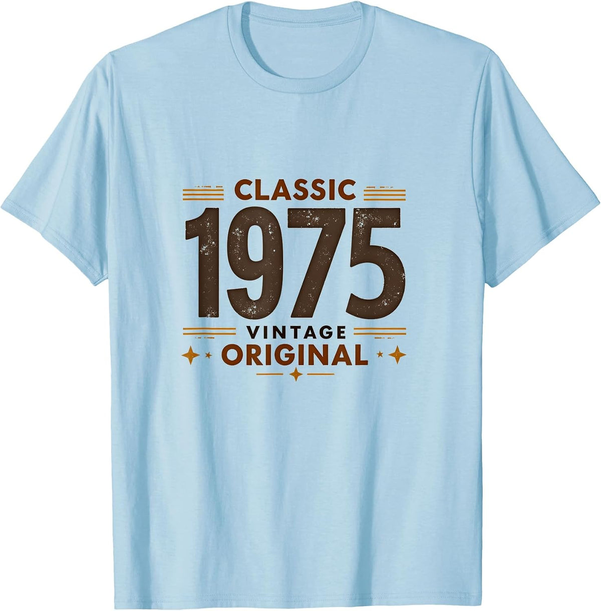 Classic Vintage Original 1975 Retro Design T-Shirt - Baby Blue