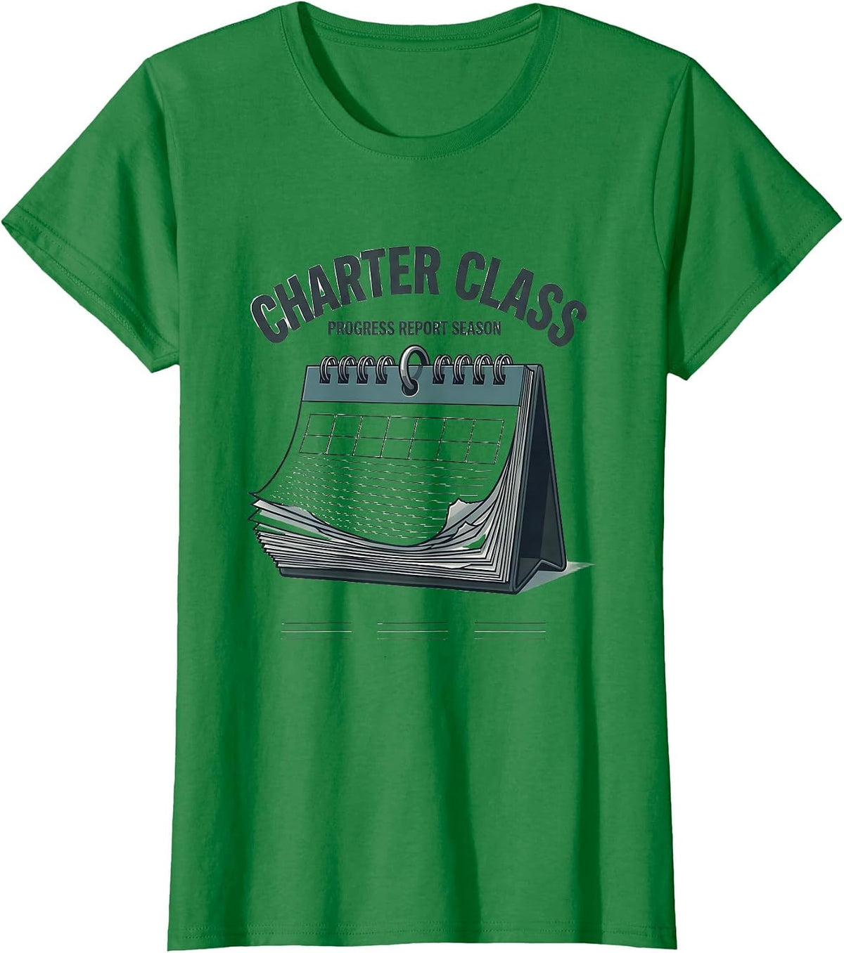Charter Class Progress Report Season Special Education T-Shirt - Kelly Green