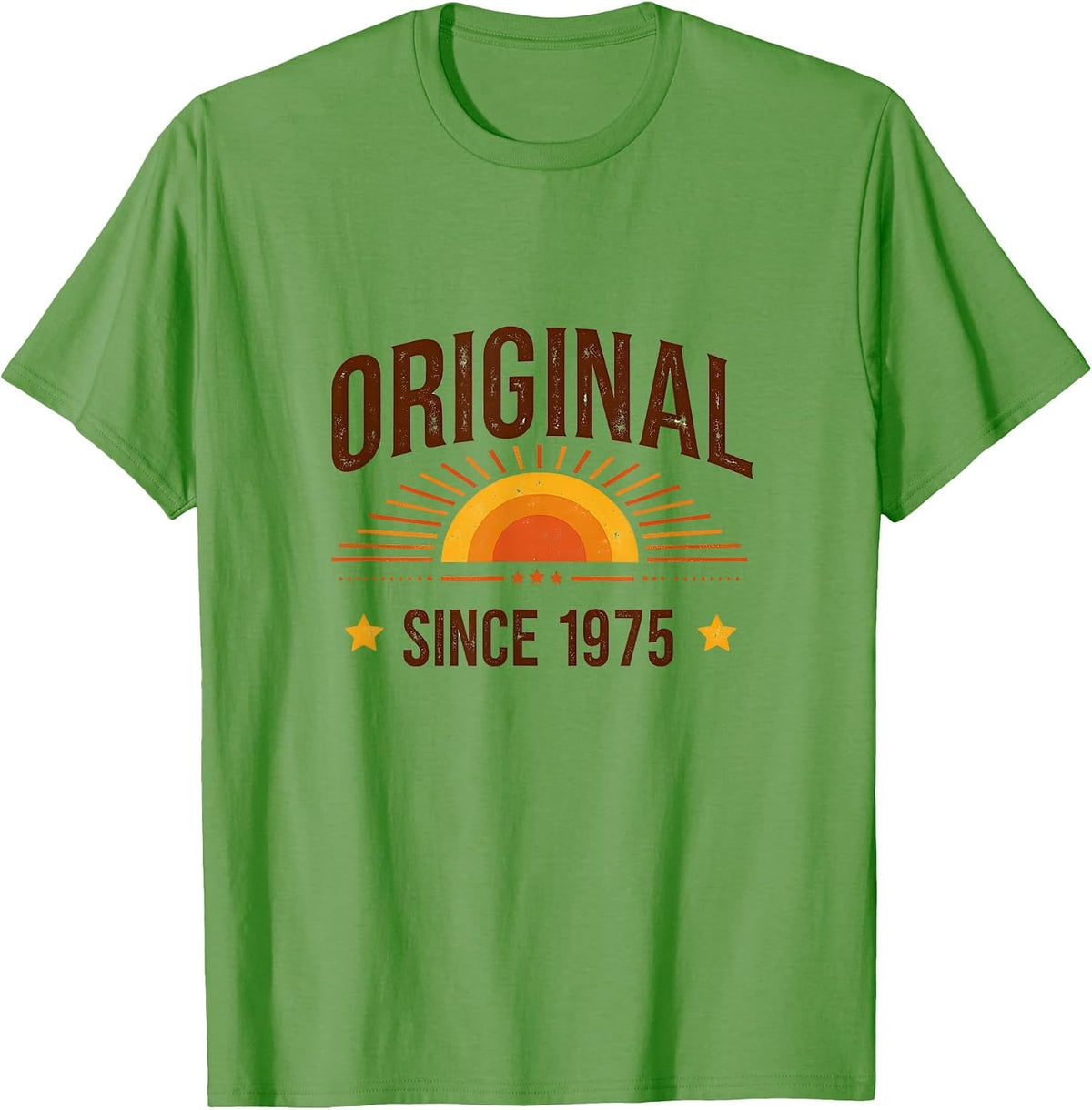 Original Since 1975 Vintage Birth Year Design T-Shirt - Grass Green