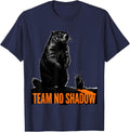 Team No Shadow Funny Groundhog Day Woodchuck Humor T-Shirt - Navy Blue