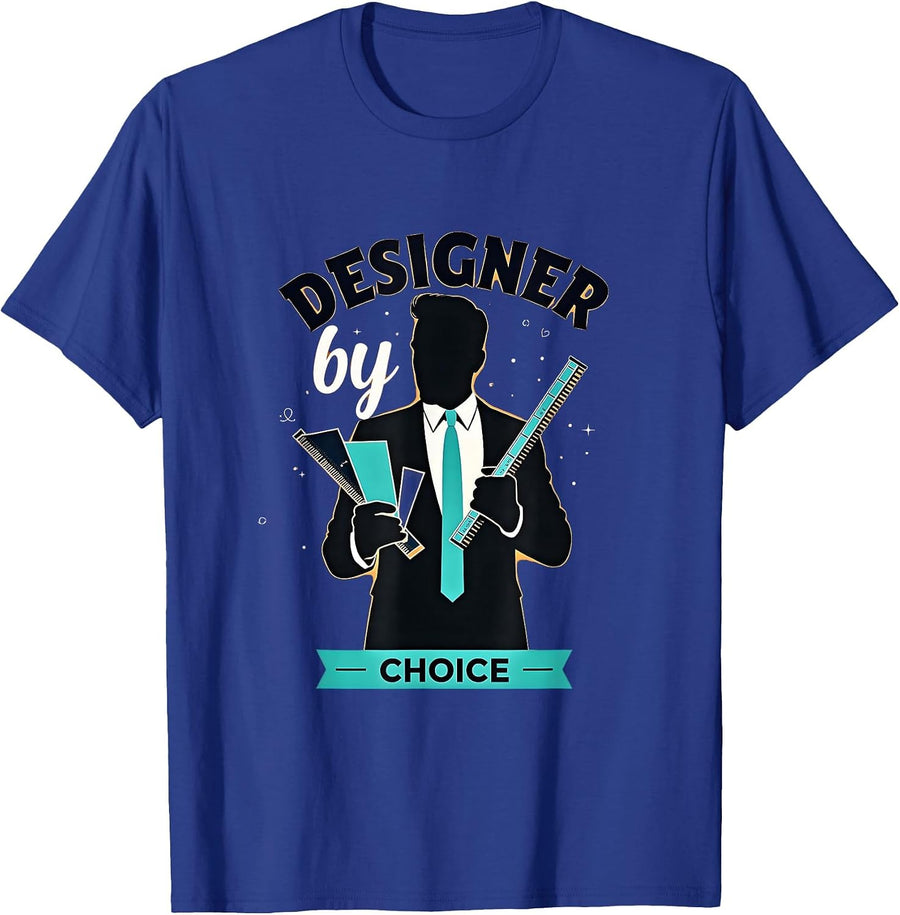 Designer by Choice Proud Graphic Designer Tee T-Shirt - Royal Blue