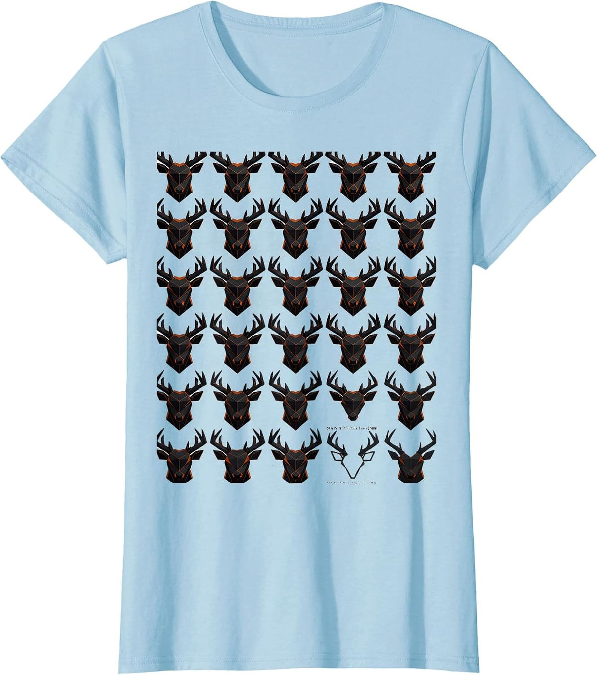 Women's Saw Plenty Of Deer Tagged None Funny Deer Hunting Dad Gift T-Shirt - Baby Blue