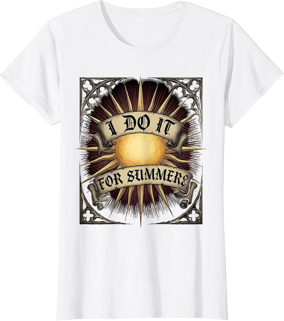 I Do It For Summers Middle School Teacher Design T-Shirt - White