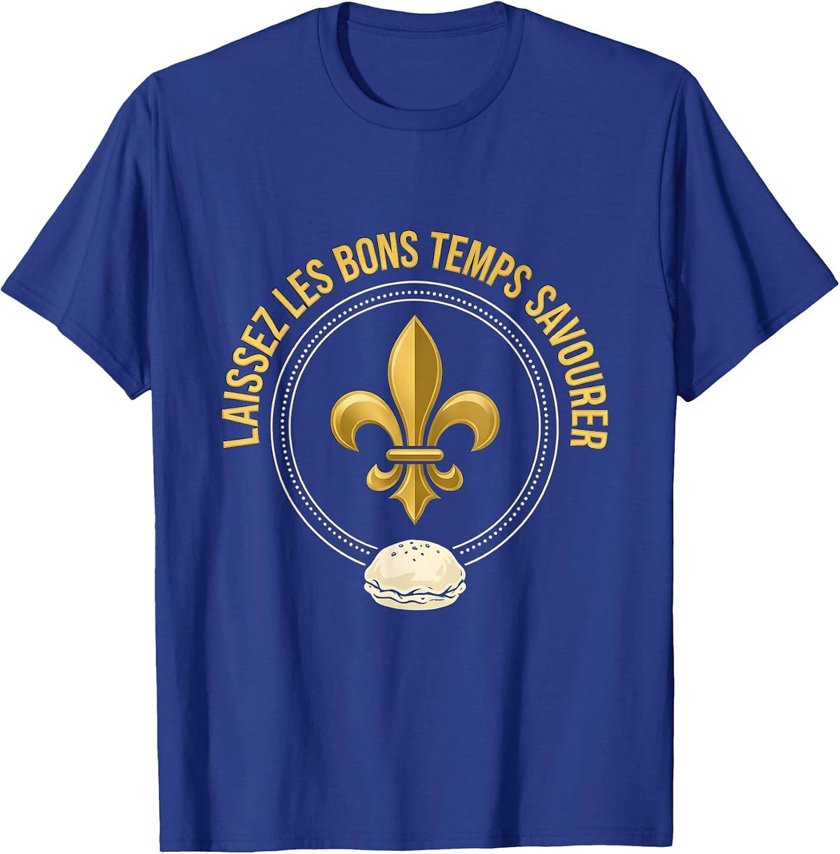 Laissez Les Bons Temps Savourer New Orleans Mardi Gras T-Shirt - Royal Blue