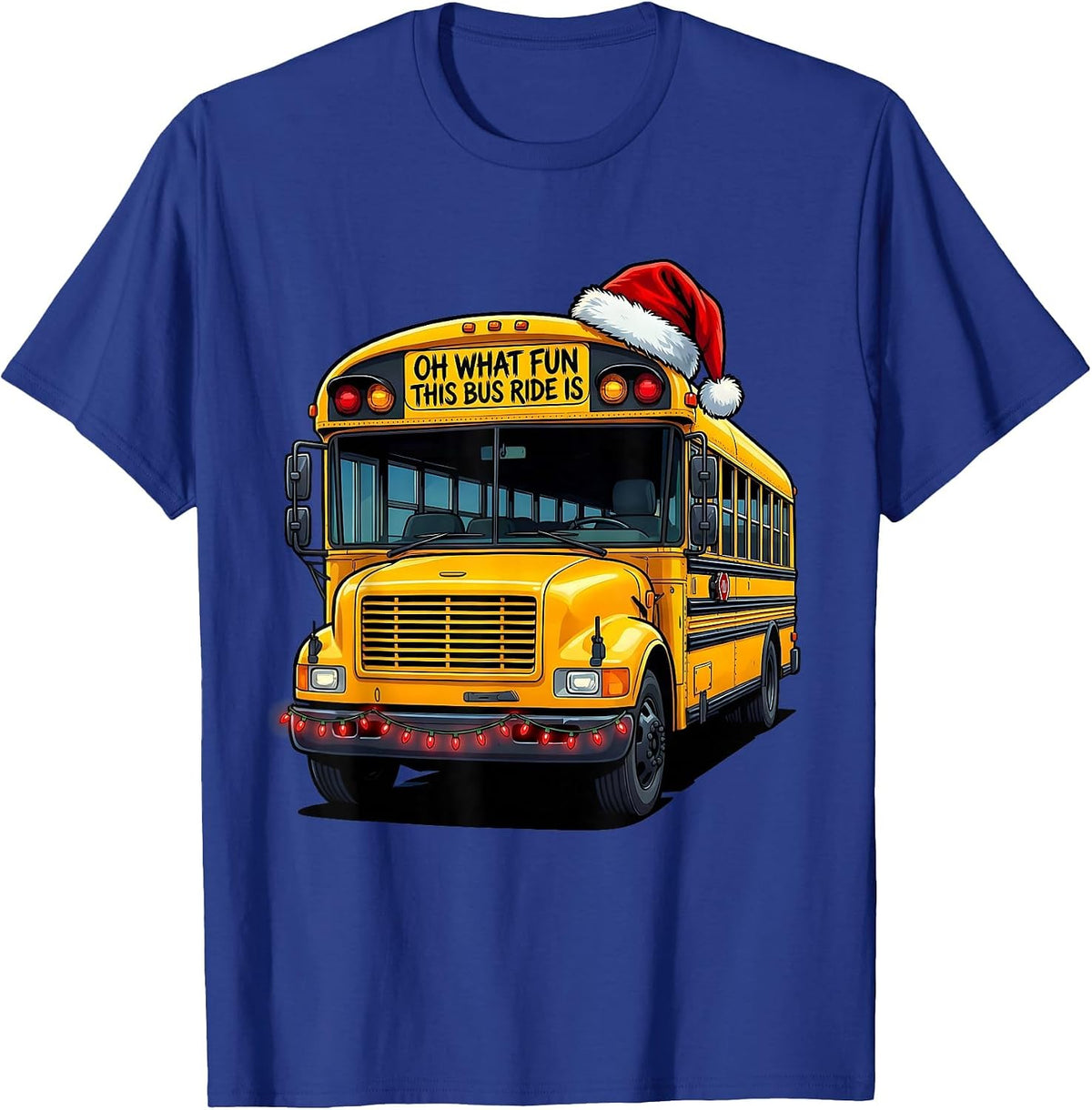 Oh What Fun This Bus Ride Is Funny School Bus Driver T-Shirt - Royal Blue