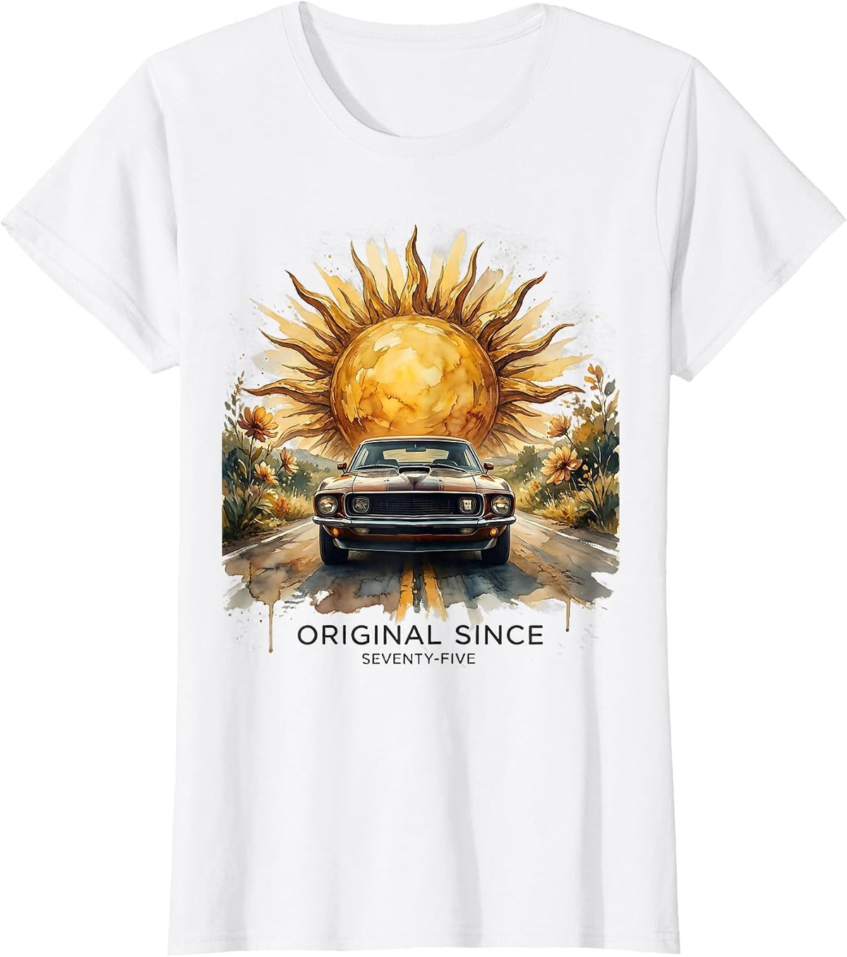 Original Since Seventy-Five Vintage 1975 Design T-Shirt - White