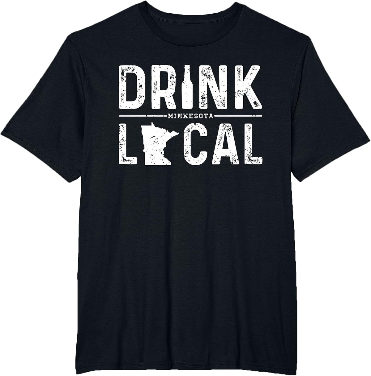 Minnesota Drink Local Shirt MN Brewmaster Minnesota Beer T-Shirt - Black