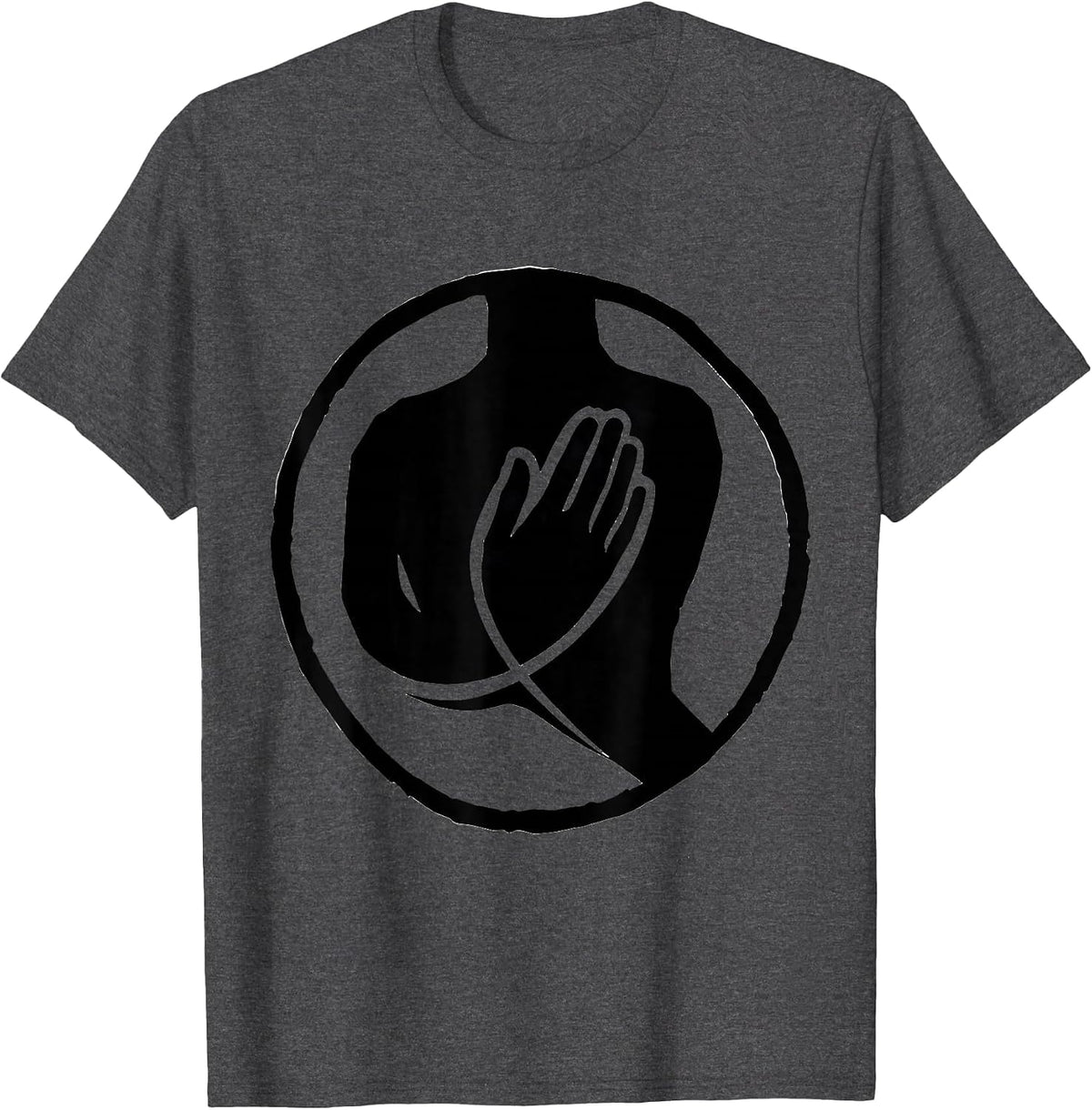 ASL Please Sign Language Deaf Awareness Identity T-Shirt - Dark Heather Grey