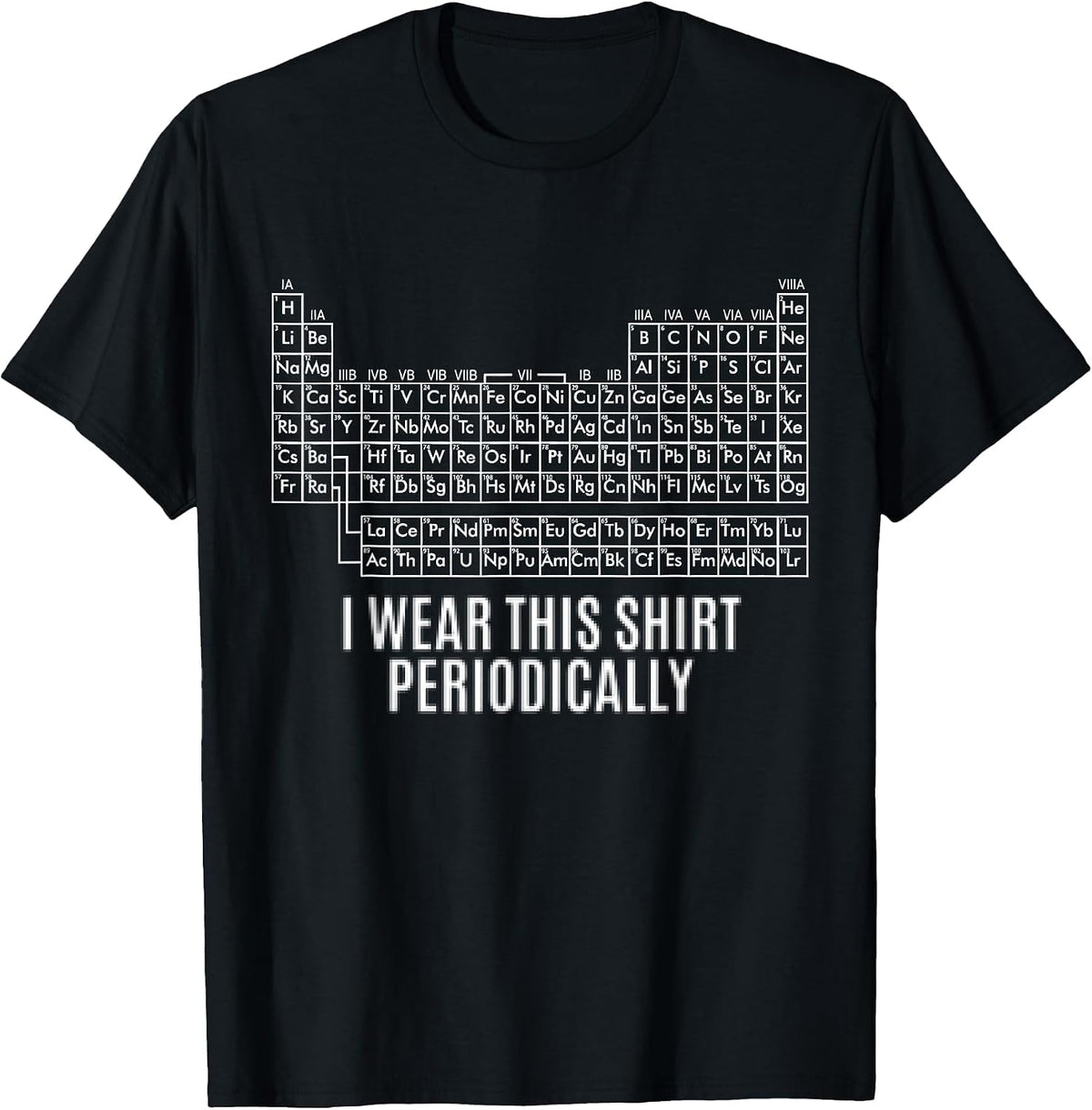 Funny I Wear This Shirt Periodically for Men Woman T-Shirt - Black
