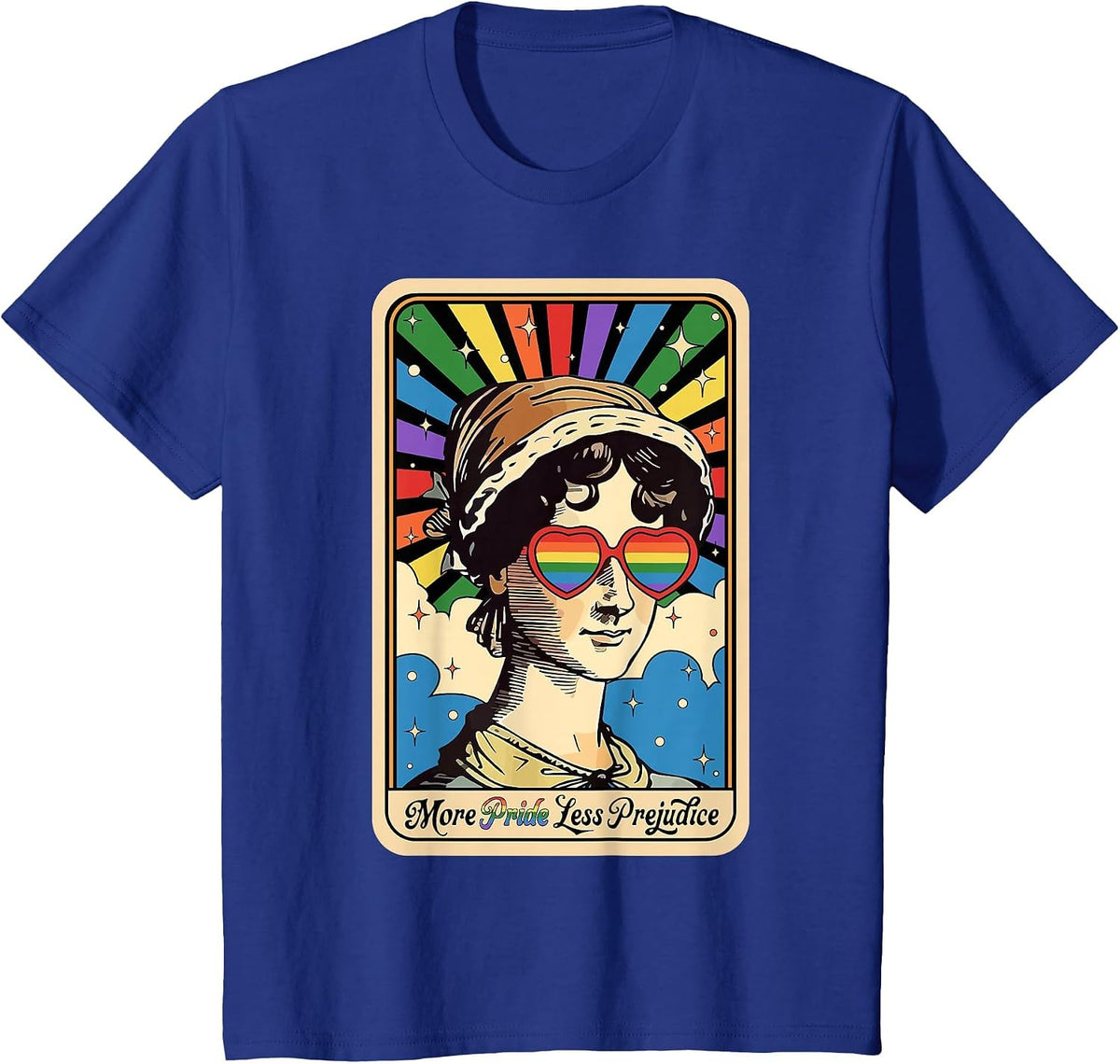 More Pride Less Prejudice LGBT Rights Tarot Card T-Shirt - Royal Blue