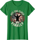 Women's Off the Clock Labor Day Happy Weekend Design T-Shirt - Kelly Green