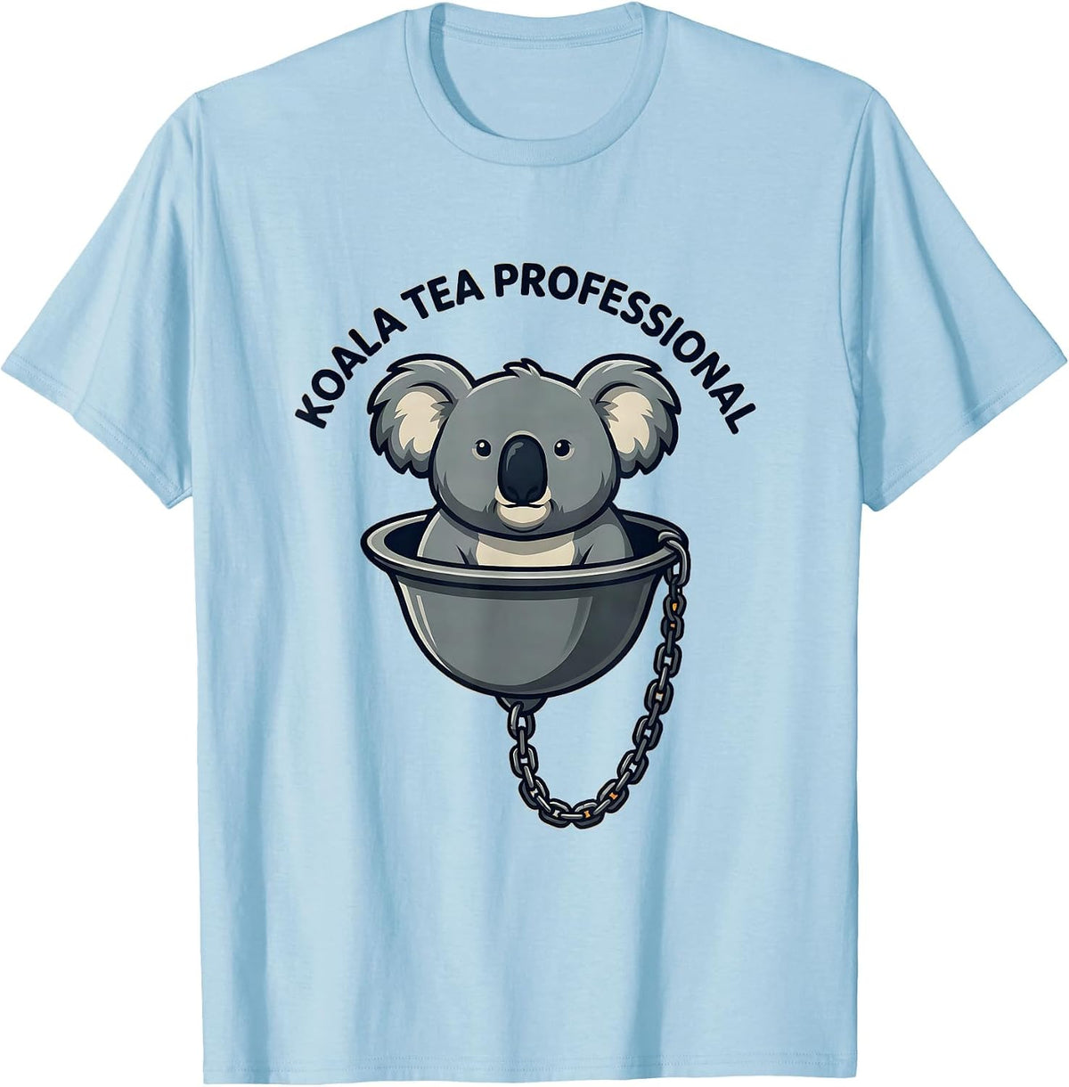 Men's Koala Tea Professional Funny Koala Lover Cute Animal Gift T-Shirt - Baby Blue