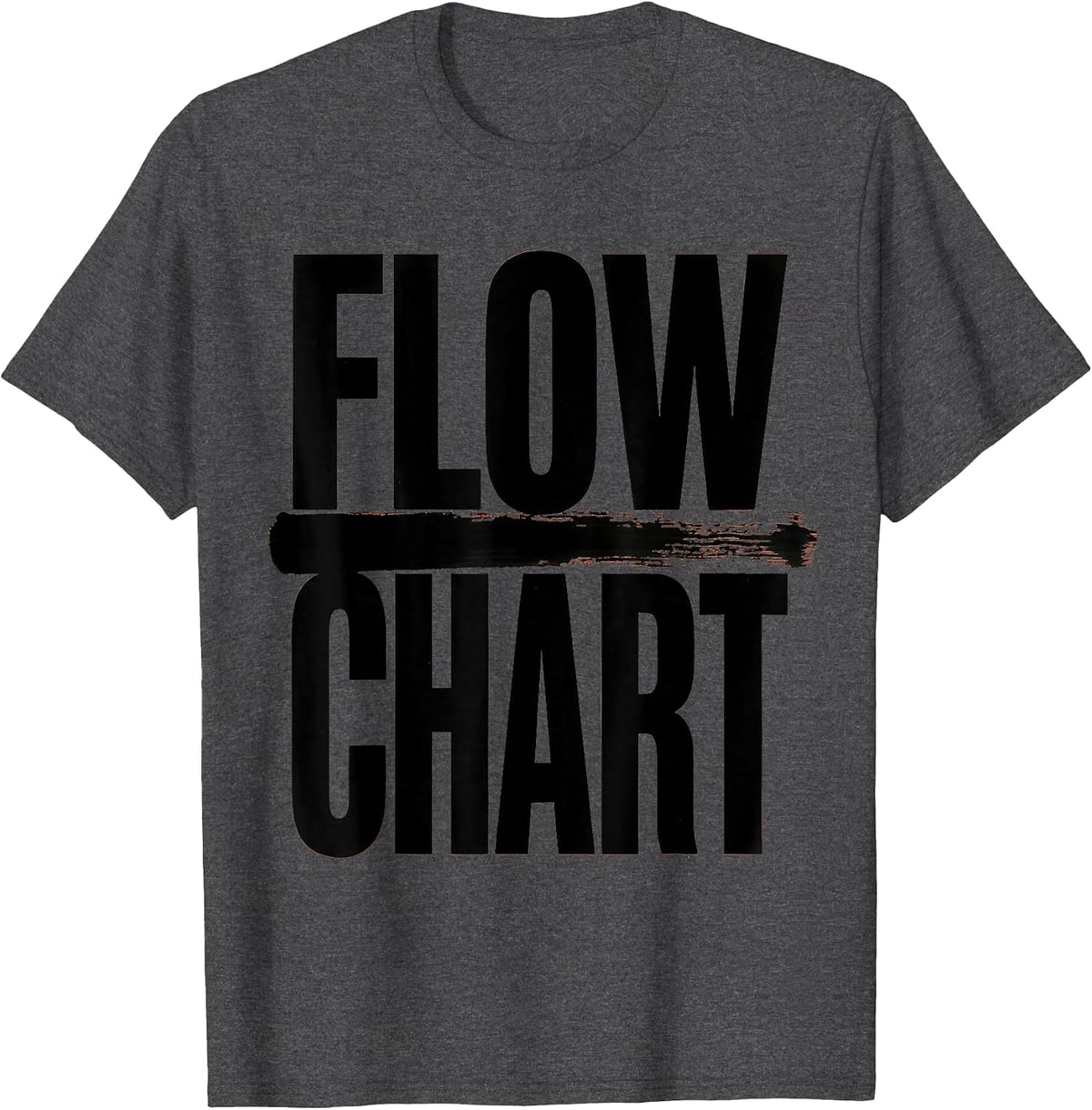 Flow-chart Dyslexia Teacher Humor Reading Specialist T-Shirt - Dark Heather Grey