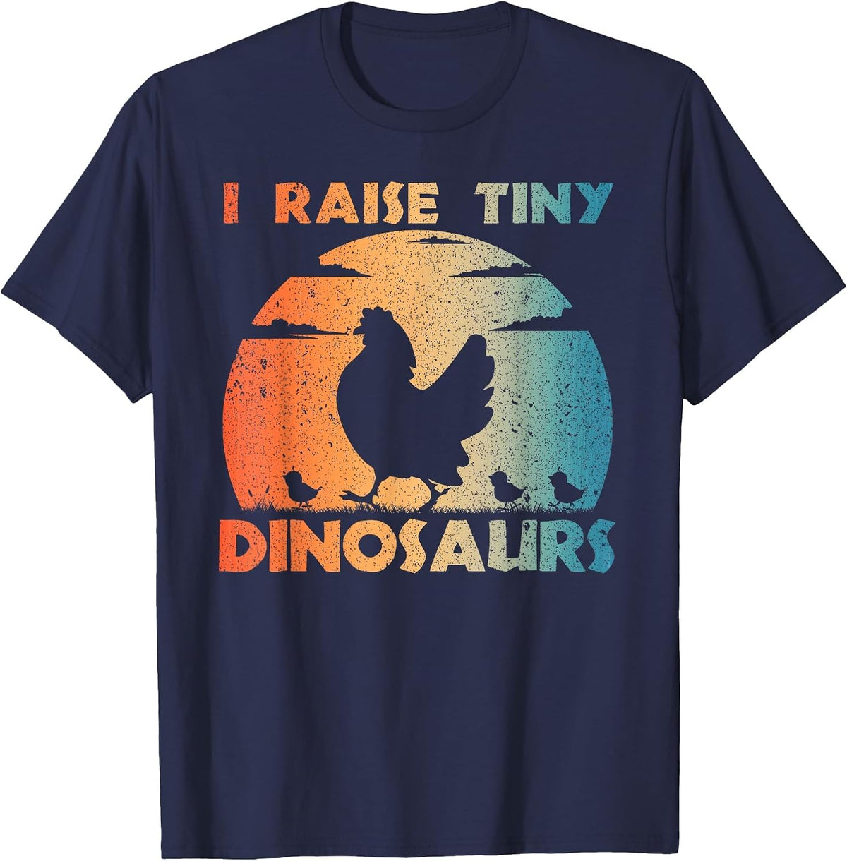Cool Chicken Design for Men Women Farm Lover Chicken Farmer T-Shirt - Navy Blue