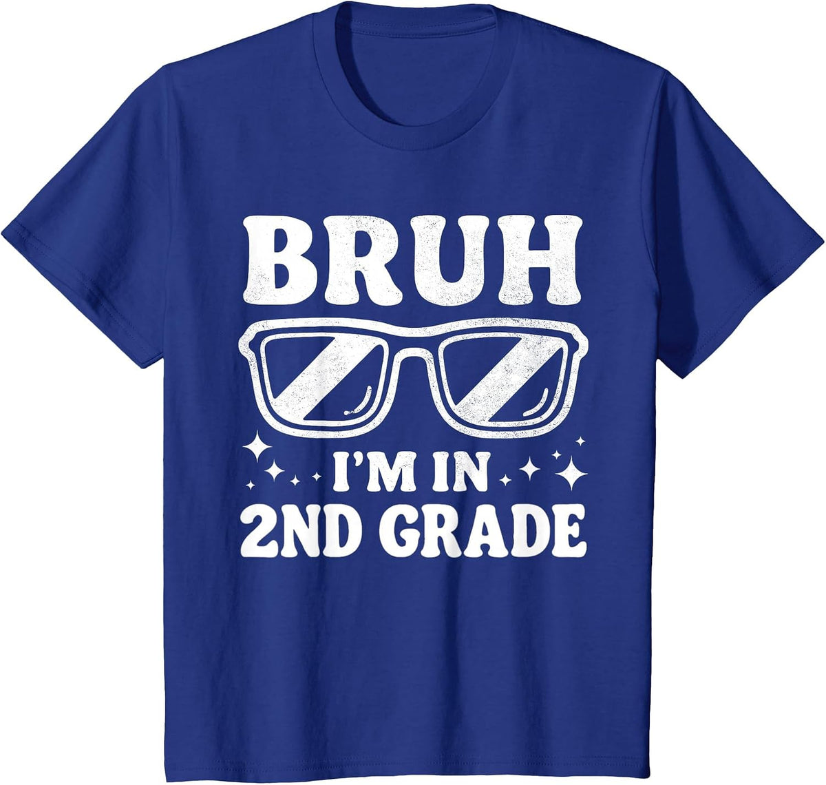Second Grade Boy Bruh Im in 2nd Grade Student Back to School T-Shirt - Royal Blue