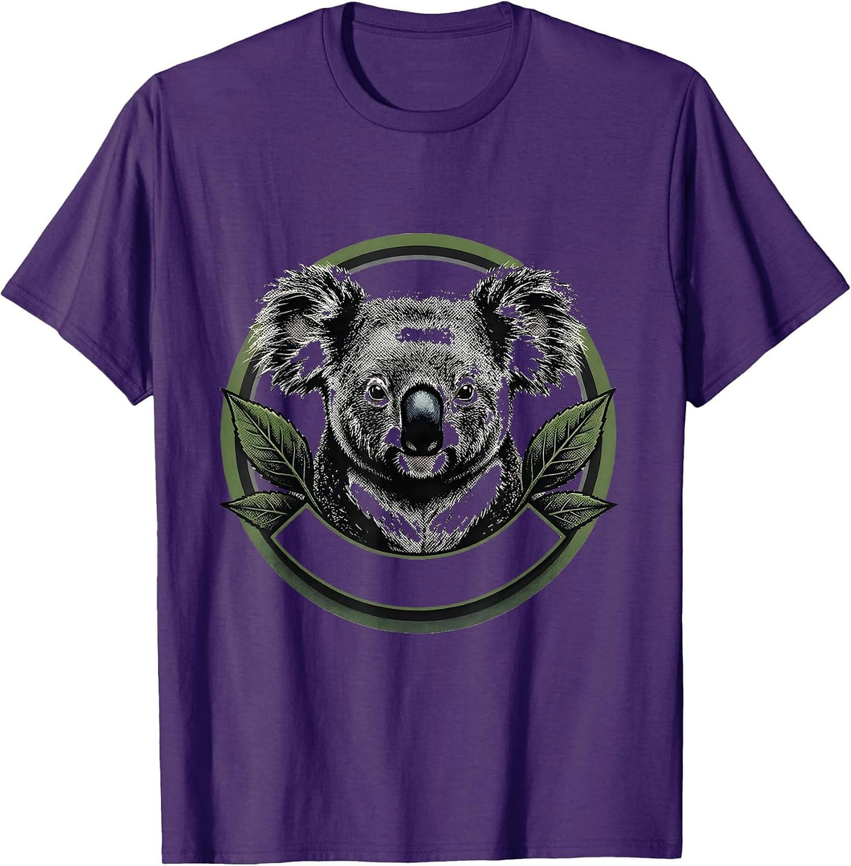 Men's Koala Tea Lover Cute Animal Pun Humor T-Shirt - Purple
